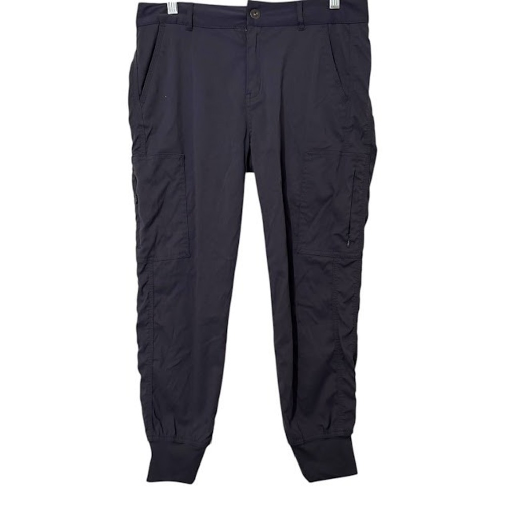 prAna Dark Gray Sky‎ Cannon Jogger Nylon Outdoor Hiking Cargo Pants Womens 8